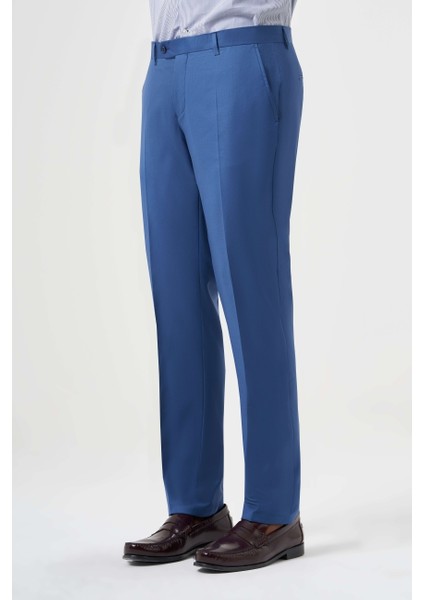 Mavi Yün Dokuma Klasik Erkek Pantolon PPNK23YNOS001_D35 fırsatları