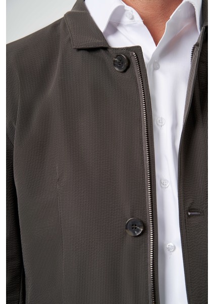 Koyu Yeşil Erkek Düğmeli Ceket Mont MN23Y23100_D48 modelleri