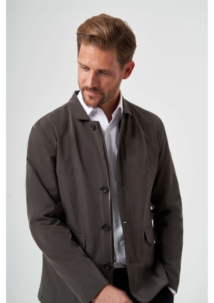 Koyu Yeşil Erkek Düğmeli Ceket Mont MN23Y23100_D48 fırsatları