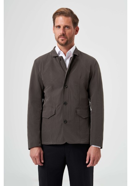 Koyu Yeşil Erkek Düğmeli Ceket Mont MN23Y23100_D48 indirimleri