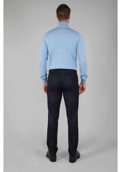 Lacivert Yün Flanel Regular Fit Klasik Erkek Pantolon PPNK23K23201_D39 fiyatları