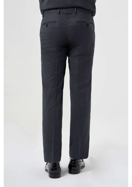 Antrasit Yün Flanel Regular Fit Klasik Erkek Pantolon PPNK23K23201_D58 modelleri