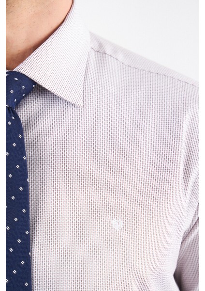 Erkek Kahve Pamuk Regular Fit Klasik Gömlek GM21K212083_K11 modelleri