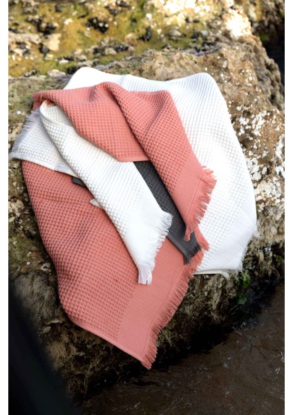 Anika Waffle El Havlusu Somon 30x50 fırsatları