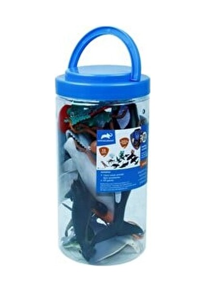 Vardem Okyanus Temalı Deniz Hayvanları Oyun Seti 13 Parça Çocuklar için Eğlenceli Figürler modelleri