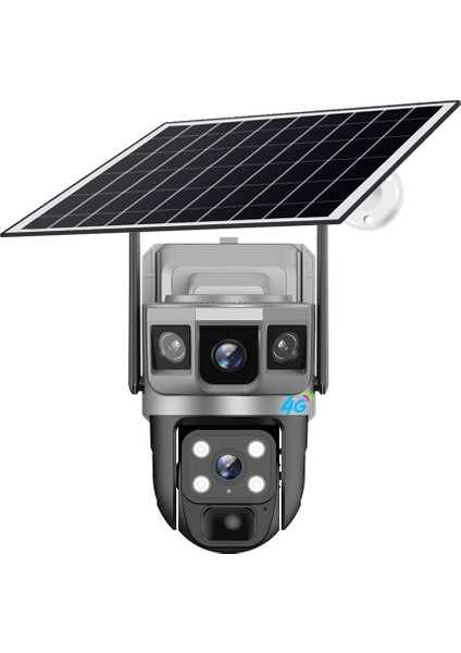 4g Solar Full Hd Sim Kartlı Interneti Içinde Sesli Alarmlı Metal Kasa Suya IP66 Dayanıklı modelleri