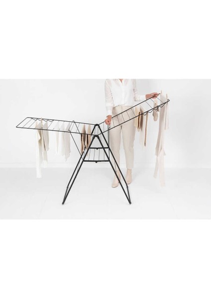 Mat Siyah Çamaşır Kurutma Askısı-25 Metre