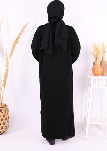 Kabartma Desen Hırka 9085 Siyah modelleri