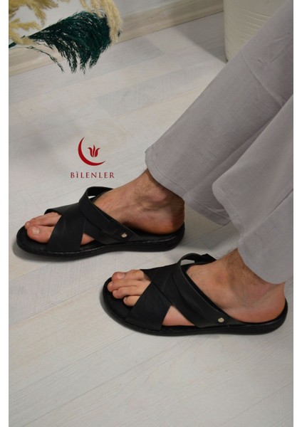 Erkek Çapraz Model Yumuşak Taban Sandalet&terlik Hac, Umre ve Günlük Kullanıma Uygun modelleri