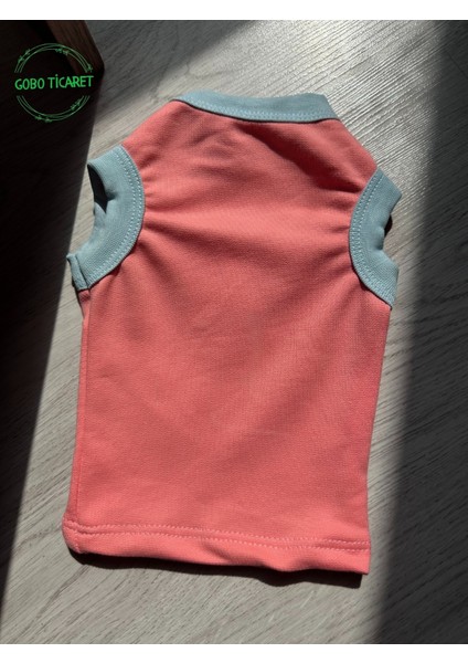 Şeker Pembe Renkli Kedi ve Köpek Kıyafeti Elbisesi Siyah Kedi Baskılı