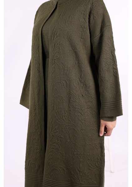 Kabartma Desen Hırka 9085 Haki indirimleri