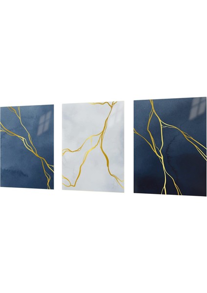 :temperli Cam Üçlü Set Tablo, Tablo, Üçlü Tablo, Uv Baskı, Cam Tablo, 3’lü Set, CUT002