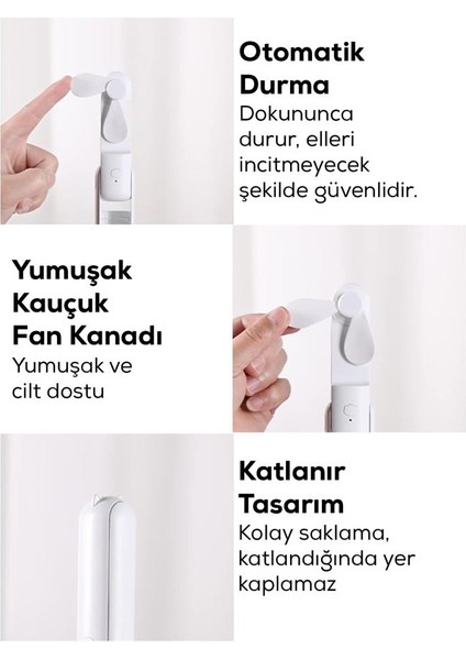 Katlanabilir Powerbank Özellikli El Fanı indirimleri