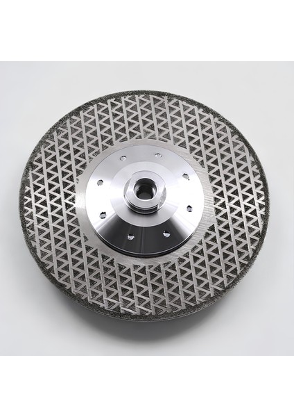180 mm M14 Çift Taraflı Flanşlı Elektrolize Elmas Kesme Taşlama Testere Turbo Disk Mermer Kesim