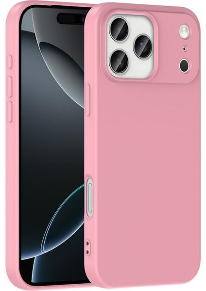 iPhone 17 Pro Max Içi Kadife Dolgulu Şık Candy Lansman Silikon Kılıf