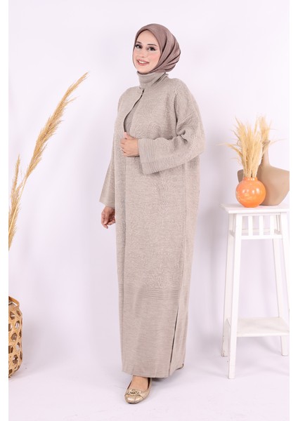 Kabartma Desen Hırka 9085 Vizon fiyatları