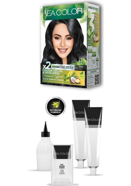 2 Tüp Krem Saç Boyası Seti Siyah No:1.0 fiyatları