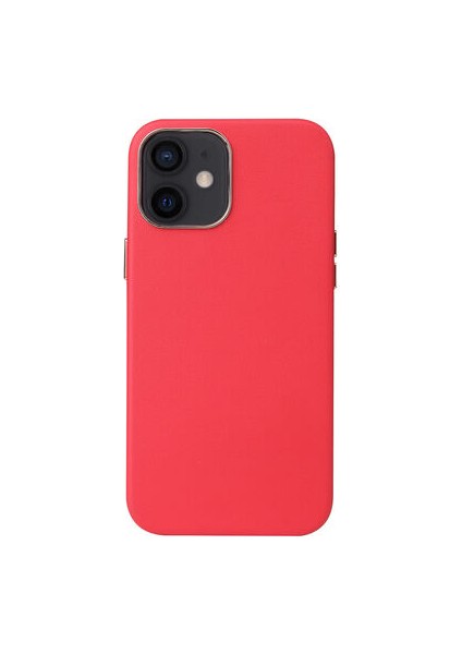 iPhone 12 Wireless Şarj Destekli ve Kadife Kaplamalı Premium Pu Deri Kapak Ryc/eyzi