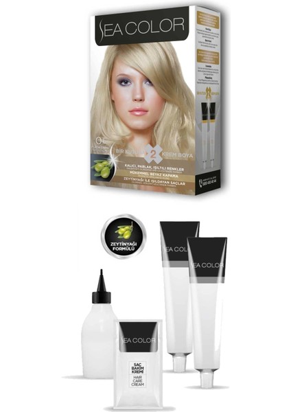 2x2 Tüp Krem Saç Boyası Seti Platin Sarısı No:0.1 fiyatları