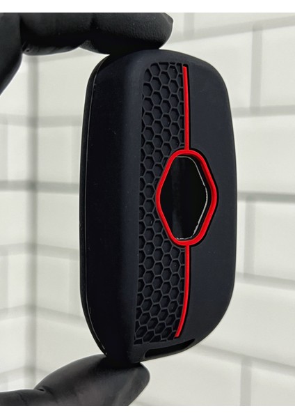 Renault Clio 5 Megane 4 Captur Kadjar Symbol Taliant Express Petek Desenli Silikon Anahtar Kılıfı fiyatları