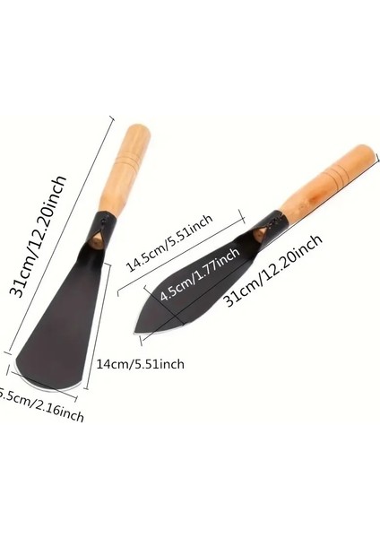 Ahşap Saplı Bahçe El Aletleri Seti 2 Adet modelleri