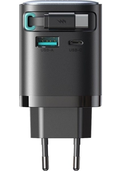 Joyroom JR-TCL02 Gan 65W Geri Çekilebilir Kablolu 2 Portlu Şarj Cihazı modelleri