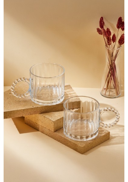 Ringo Line 325 ml 2'li Cam Kupa Çay Kahve Bardağı 15174