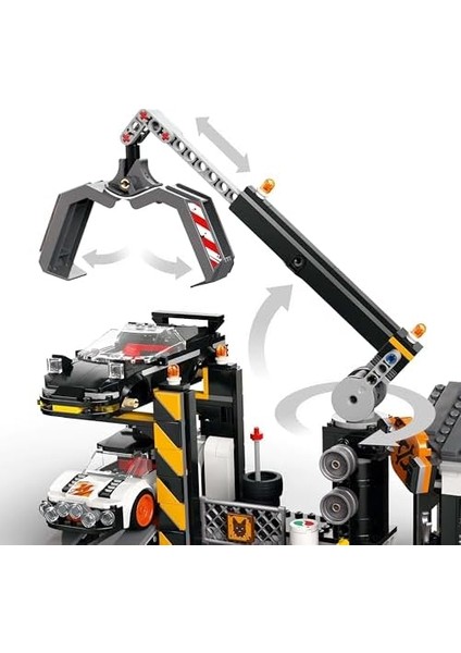 City Hurdalık ve Arabalar 60472-7 Yaş ve Üzeri Çocuklar Için Yaratıcı Oyuncak Yapım Seti, Doğum Günü Hediyesi (871 Parça) modelleri