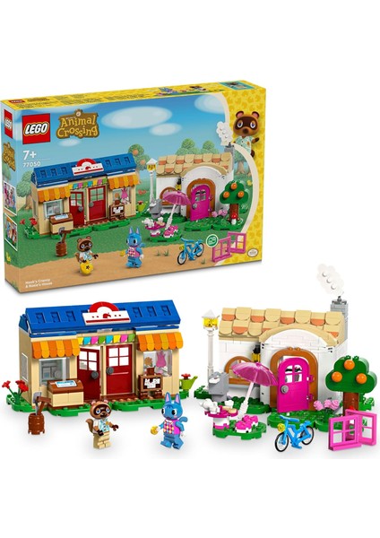 Animal Crossing Nook S Cranny ve Rosie Evi 77050 - 7 Yaş ve Üzeri Kız ve Erkek Çocukları Için 2 Minifigür Içeren Yaratıcı Oyuncak Yapım Seti, Çocuklar Için Doğum Günü Hediyesi Fikri (535 Parça)