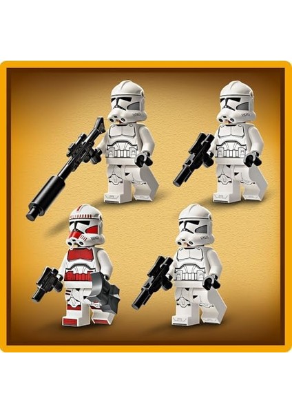 Klon Trooper ve Savaş Droidi Savaş Paketi Seti 75372 - 7 Yaş ve Üzeri Kız ve Erkek Çocuklar Için 4 Minifigür ve 5 Droid Içeren Oyuncak Yapım Seti, Doğum Günü Hediyesi Fikri (215 Parça) fiyatları
