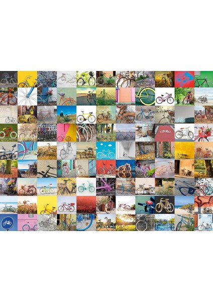 160075 99 Bisiklet Yetişkin Puzzle, 1500 Parça, Çok Renkli