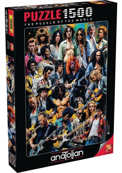 Puzzle - Rock Stars / 1500 Parça Puzzle, #4580