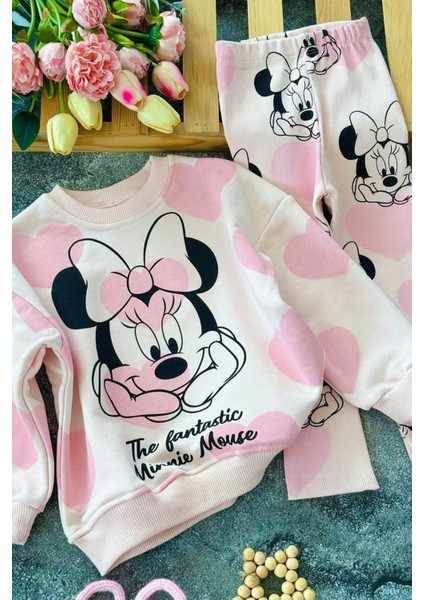 Mnn Too Fantastic Taytlı Kız Çocuk takım - Pembe modelleri