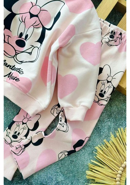 Mnn Too Fantastic Taytlı Kız Çocuk takım - Pembe indirimleri