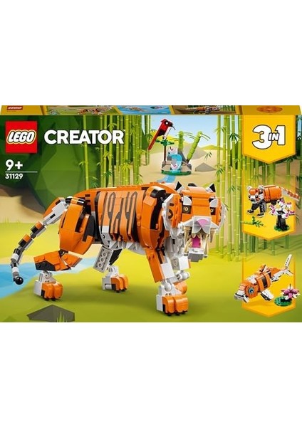 Creator 3 Ü 1 Arada Muhteşem Kaplan 31129-9 Yaş ve Üzeri Çocuklar Için Kaplan, Kırmızı Panda ve Koi Balığı Içeren Oyuncak Yapım Seti (755 Parça) fiyatları