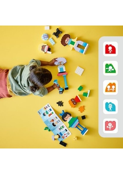 Kasabası Inşa Edilebilen Duygulu Insanlar 10423-3 Yaş ve Üzeri Çocuklar Için Eğitici Oyuncak Yapım Seti, Doğum Günü Hediyesi Fikri (71 Parça) modelleri