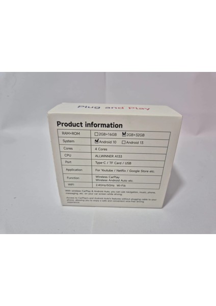 Fiat Egea Multimedya Android Smart Box - Egea 2 Ram 32 Hafıza - Orjinal Teybe Android Smart Aı Box - Kablosuz Android Auto ve Carplay fiyatları