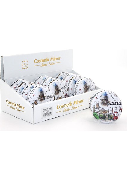 Taşlı İstanbul Tasarımı El Aynası Kalın Model 8 fiyatları