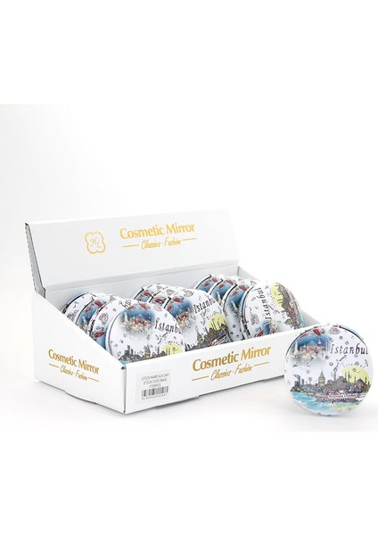 Taşlı İstanbul Tasarımı El Aynası Kalın Model 4 fiyatları