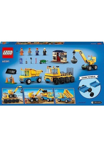 City Inşaat Kamyonları ve Yıkım Gülleli Vinç 60391 (235 Parça) fiyatları