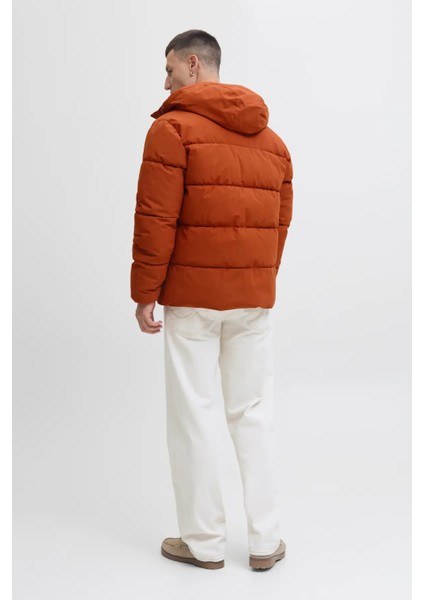 Erkek Jjglobal Kapüşonlu Şişme Mont 12283517 Kiremit indirimleri