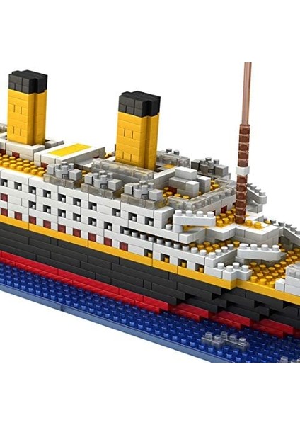 Technik Titanic Gemi Inşa Kiti, 1860 Klemensler Mikro Elmas Titanik Gemi Model Kiti, Teknoloji Yolcu Gemisi Yapı Seti, ile Uyumlu fiyatları