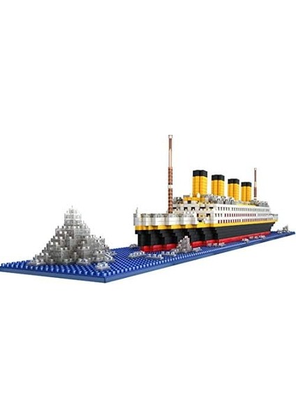 Technik Titanic Gemi Inşa Kiti, 1860 Klemensler Mikro Elmas Titanik Gemi Model Kiti, Teknoloji Yolcu Gemisi Yapı Seti, ile Uyumlu modelleri