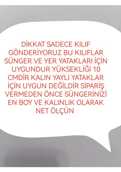 Sünger Minder Yatak Kılıfı