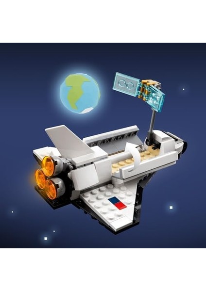 Creator Uzay Mekiği 31134-6 Yaş ve Üzeri Çocuklar Için Astronot ve Uzay Gemisi Modelleri Içeren Yaratıcı Oyuncak Yapım Seti (144 Parça) fiyatları