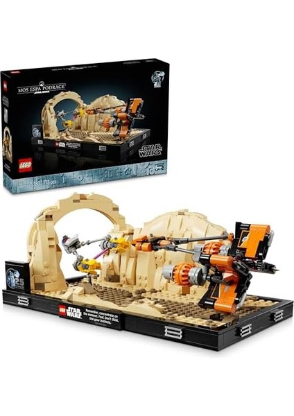 : Gizli Tehlike Mos Espa Pod Yarışı Dioraması 75380 Seven Yetişkinler Için Koleksiyonluk Yaratıcı Model Yapım Seti (718 Parça) fiyatları
