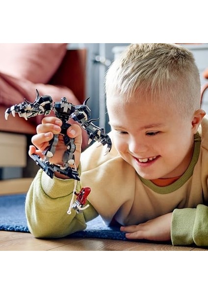 | Venom Robot Zırhı Miles Morales E Karşı 76276-6 Yaş ve Üzeri Süper Kahraman Seven Çocuklar Için Inşa Edilebilen Yaratıcı Oyuncak Yapım Seti (134 Parça) modelleri