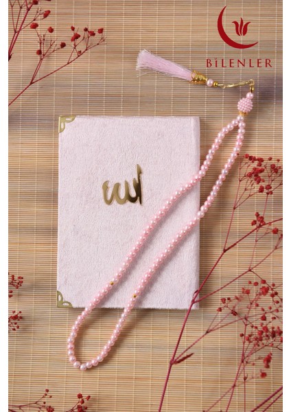 Kutulu Kadife Yasin ve Tesbih Seti 1 Adet- Pembe fiyatları