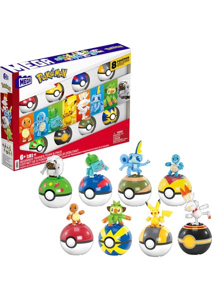 Brands Pokémon Beginner Trainer Team 8-Pack, Oyuncak