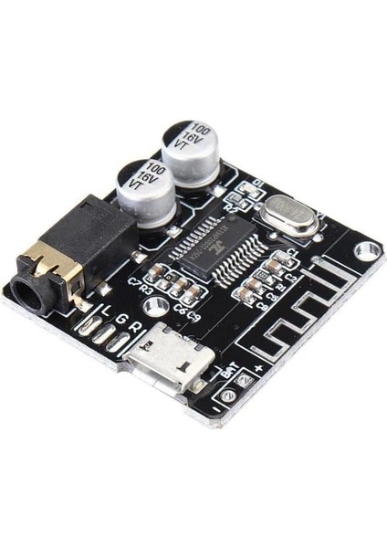 Bluetooth 4.1 Ses Alıcı (Audio) Modülü - Kablosuz Stereo Müzik Modülü - Siyah